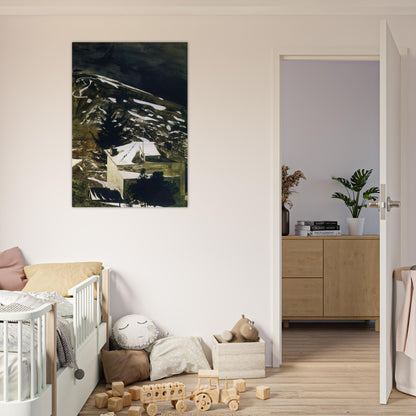 WOLF MOON 1975 - Andrew Wyeth Brushed Aluminum Print - 70x100 cm / 28x40 inches | Andrew Wyeth Aluminum Print | Andrew Wyeth Prints
