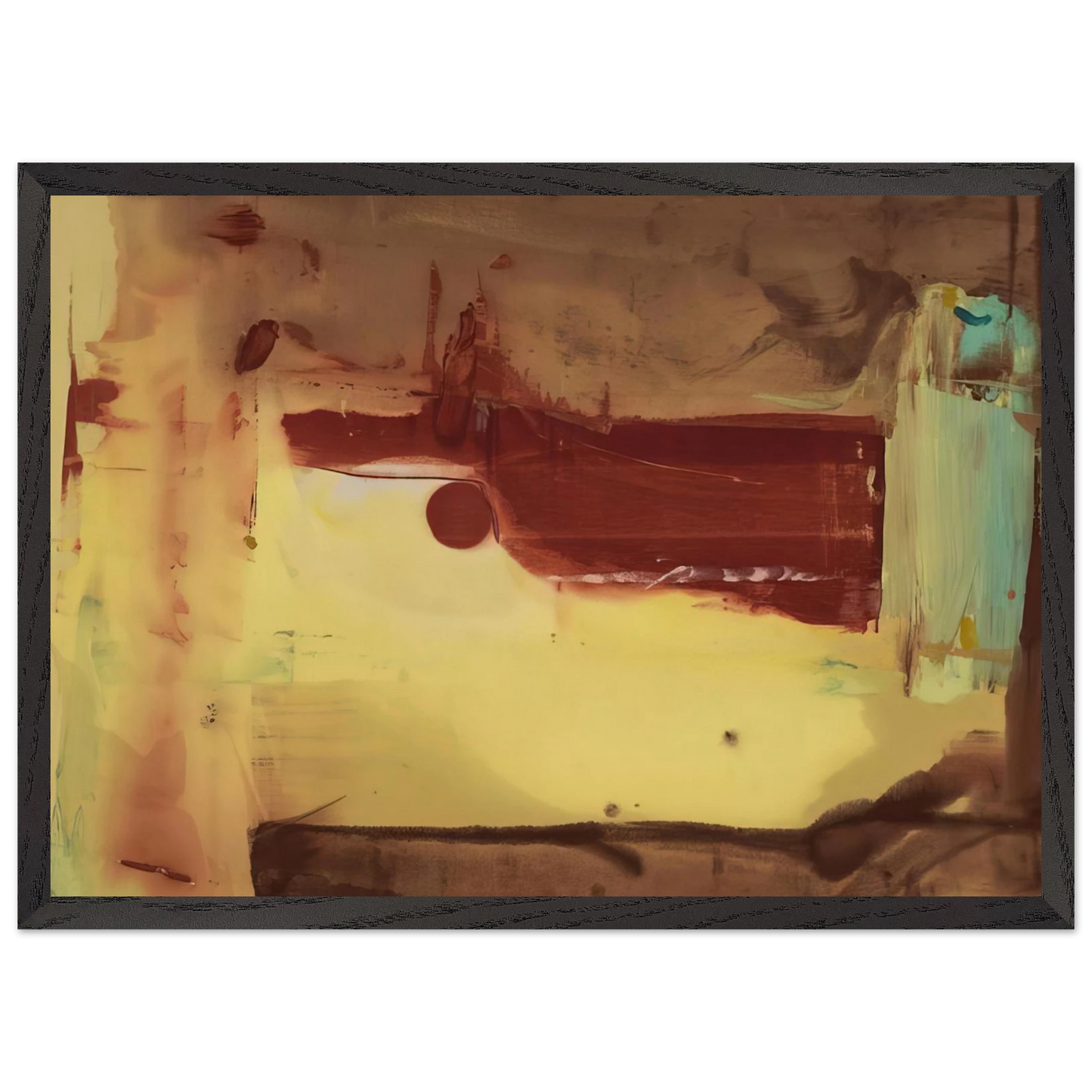 Helen Frankenthaler - Desert Pass - 1976 Wall art - A1 (59.4 x 84.1  cm) - Fine Art Poster-canvas - -