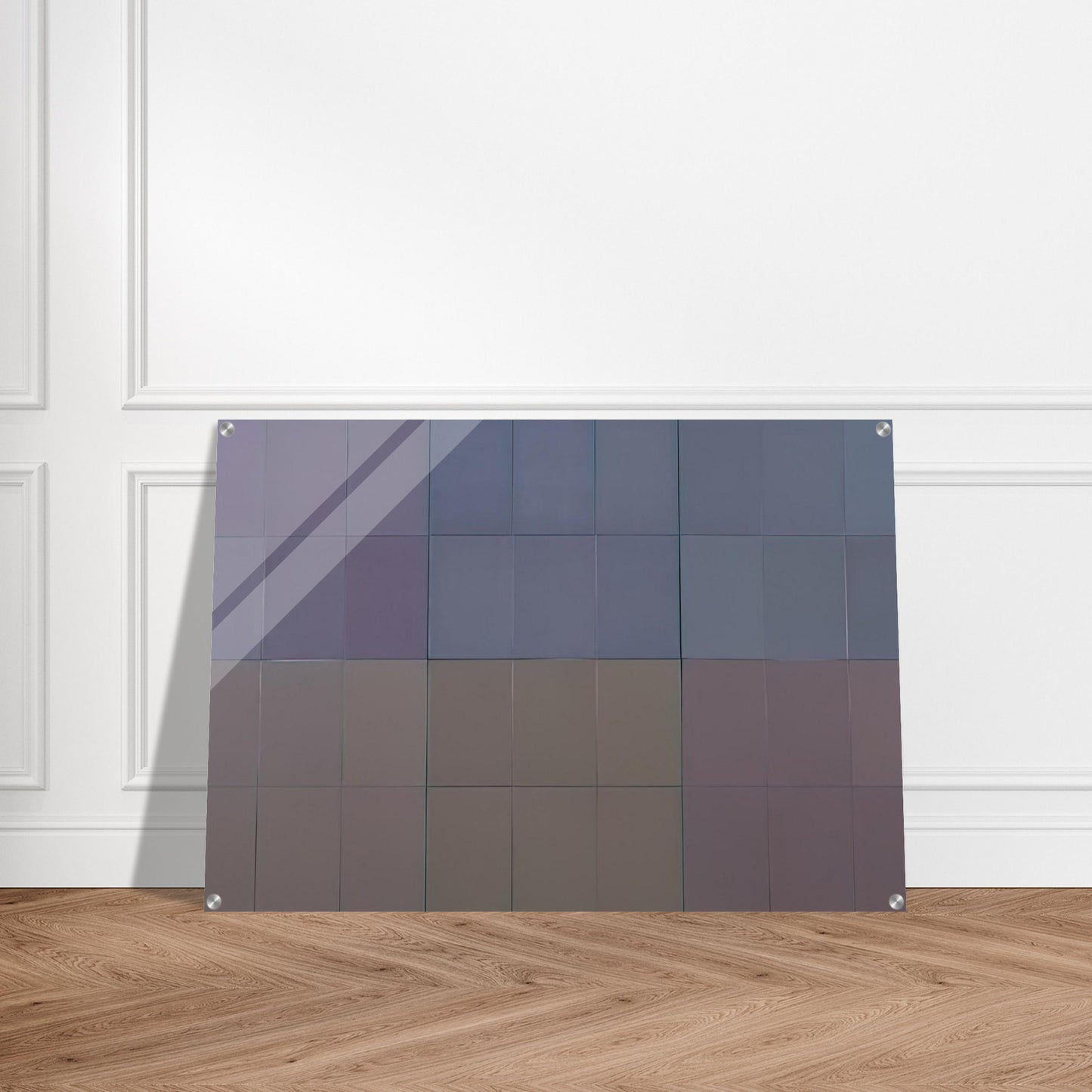 Microchromie, gris puissance [6] - Fernand Leduc Acrylic Print - 70x100 cm / 28x40″ inches