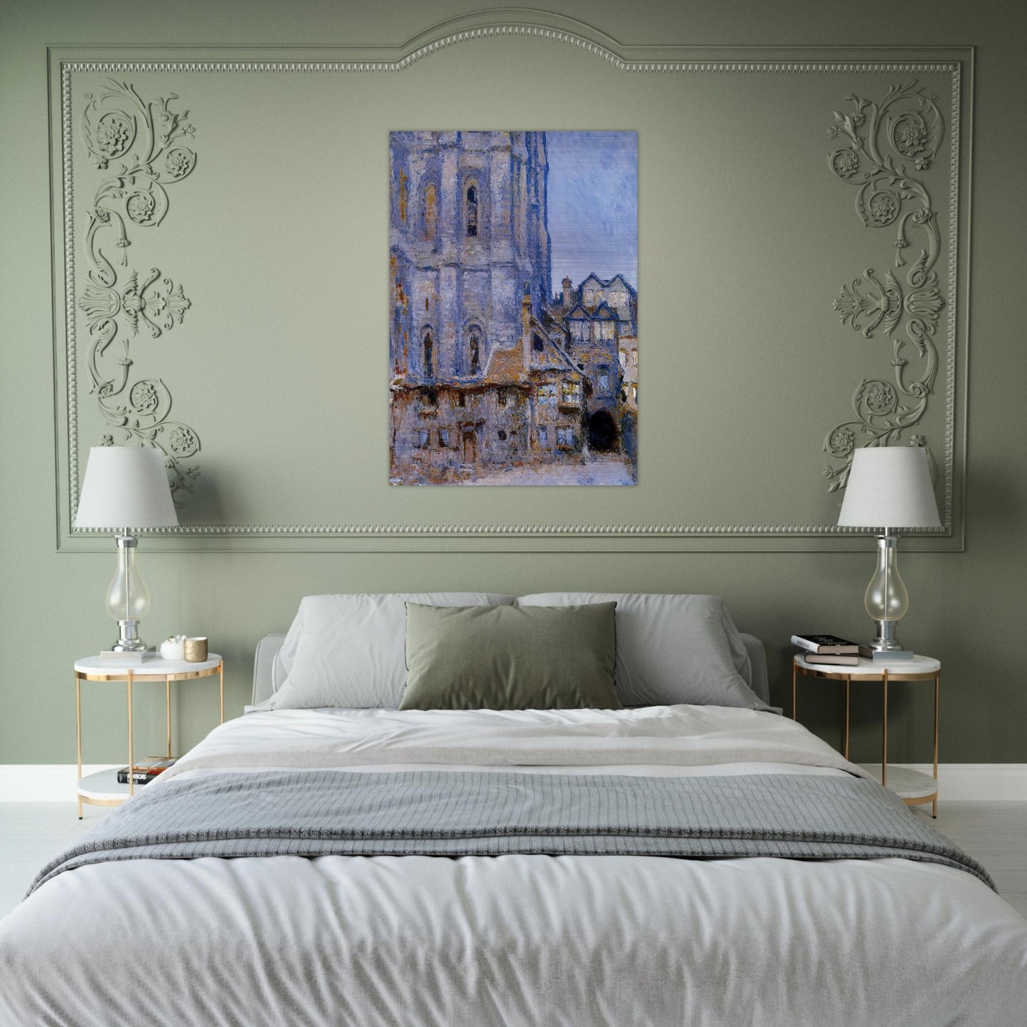 The Cour d'Albane - claude monet Brushed Aluminum Print - 70x100 cm / 28x40 inches | claude monet Aluminum Print | claude monet Prints