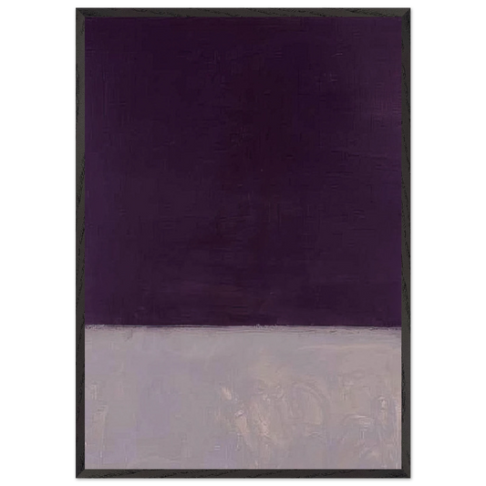 Untitled Black and Gray - 1970 - Mark Rothko 70x100 cm / 28x40 inches Framed Art Print – Black Wooden Frame