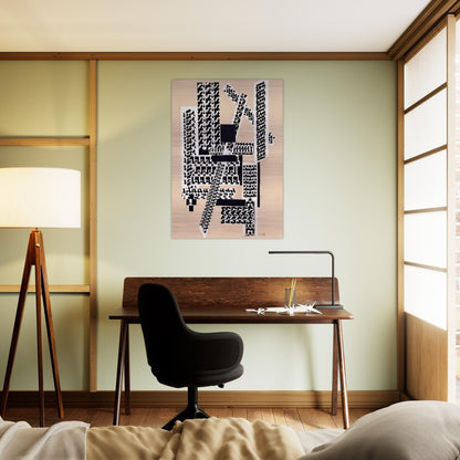 REED PEN COLLAGE 1922 - Hannah Hoch Brushed Aluminum Print - 70x100 cm / 28x40 inches | Hannah Hoch Aluminum Print | Hannah Hoch Prints