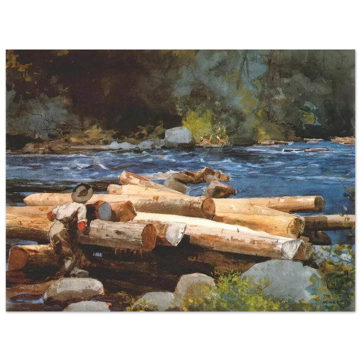 Winslow Homer - HUDSON RIVER  75x100 cm / 30x40inches Fine Art Poster