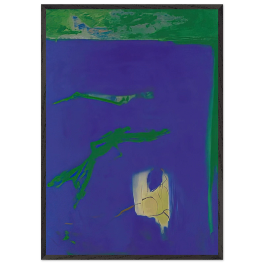 AZUL 1994 - Esteban Vicente 70x100 cm / 28x40 inches Framed Art Print – Black Wooden Frame