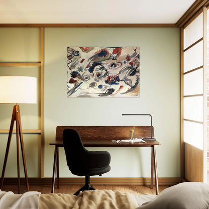 FIRST ABSTRACT WATERCOLOR 1910 - Wassily Kandinsky Brushed Aluminum Print - 70x100 cm / 28x40 inches | Wassily Kandinsky Aluminum Print | Wassily Kandinsky Prints