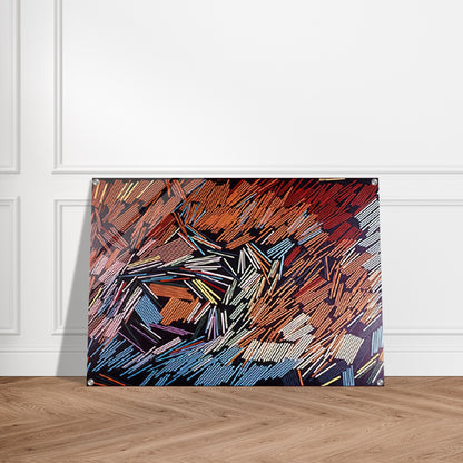 November - 1968 - Ronnie Landfield Acrylic Print - 70x100 cm / 28x40″ inches