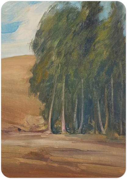 A Grove of Windswept Trees - Tonalism By Xavier Martinez Pack of 10 Post Cards | Xavier Martinez Post Cards | A6 (10.5 x 14.8 cm) - 4.1 x 5.8 inches
