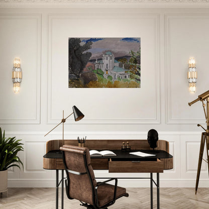 BLUE VILLA 1918 - Henri Matisse Brushed Aluminum Print - 70x100 cm / 28x40 inches | Henri Matisse Aluminum Print | Henri Matisse Prints
