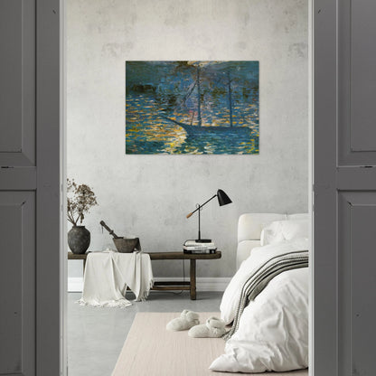 BOAT - Salvador Dali Brushed Aluminum Print - 70x100 cm / 28x40 inches | Salvador Dali Aluminum Print | Salvador Dali Prints