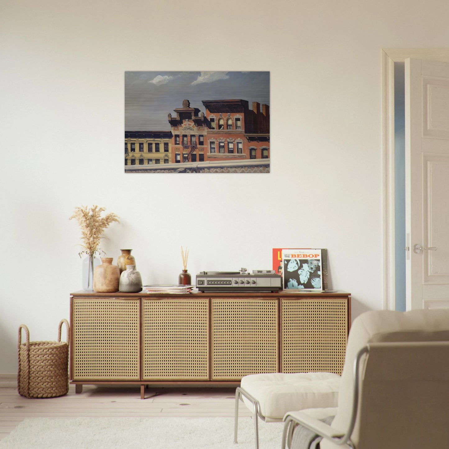 From Williamsburg Bridge - Edward Hopper Brushed Aluminum Print - 70x100 cm / 28x40 inches | Edward Hopper Aluminum Print | Edward Hopper Prints