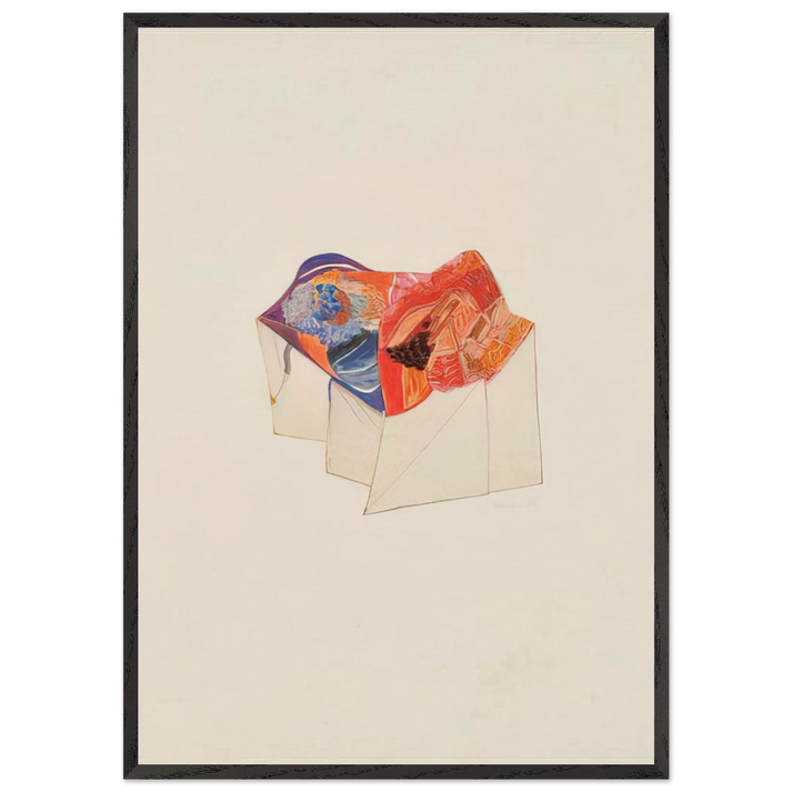 Sem titulo - 1969 - Menez 70x100 cm / 28x40 inches Framed Art Print – Black Wooden Frame