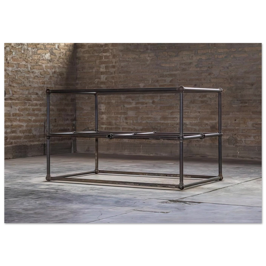 To Dave Shackman - 1964 - Donald Judd Brushed Aluminum Print - 70x100 cm / 28x40 inches | Donald Judd Aluminum Print | Donald Judd Prints