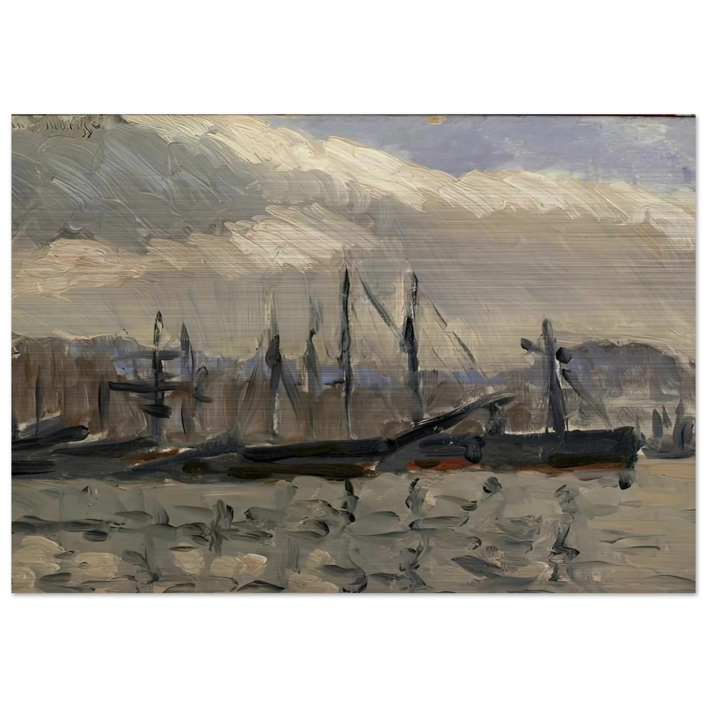 PORT DE CHERBOURG - Henri Matisse Brushed Aluminum Print - 70x100 cm / 28x40 inches | Henri Matisse Aluminum Print | Henri Matisse Prints