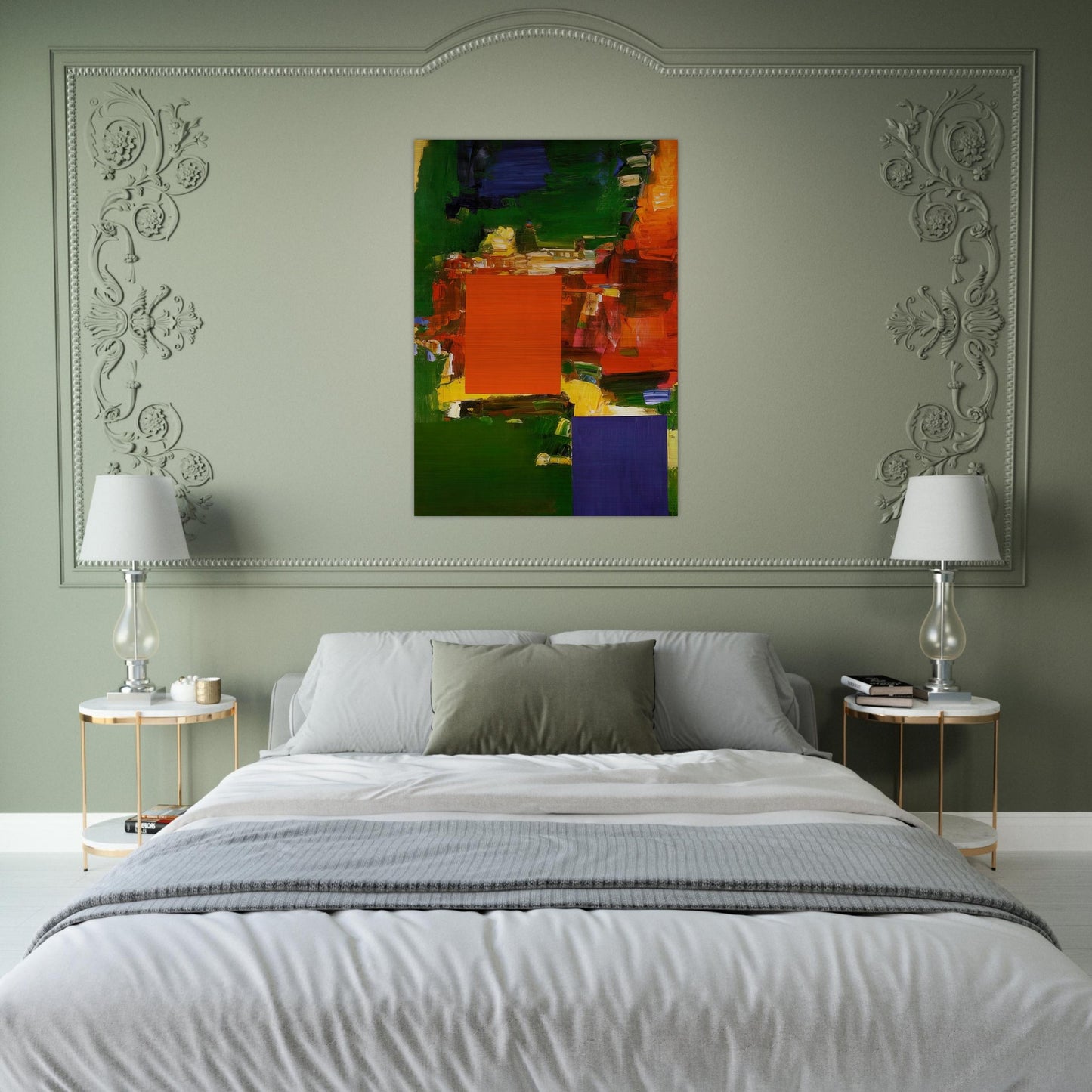 Olive Grove - Hans Hofmann Brushed Aluminum Print - 70x100 cm / 28x40 inches | Hans Hofmann Aluminum Print | Hans Hofmann Prints