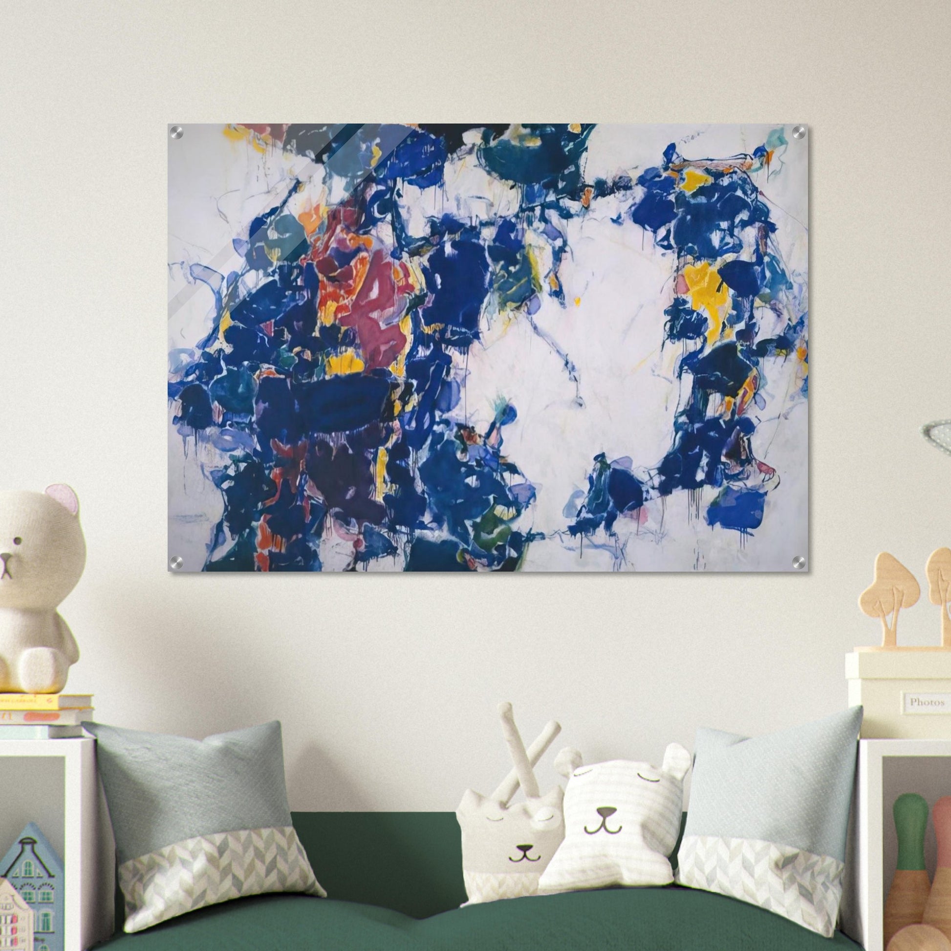 Around the Blues - Sam Francis Acrylic Print - 70x100 cm / 28x40″ inches