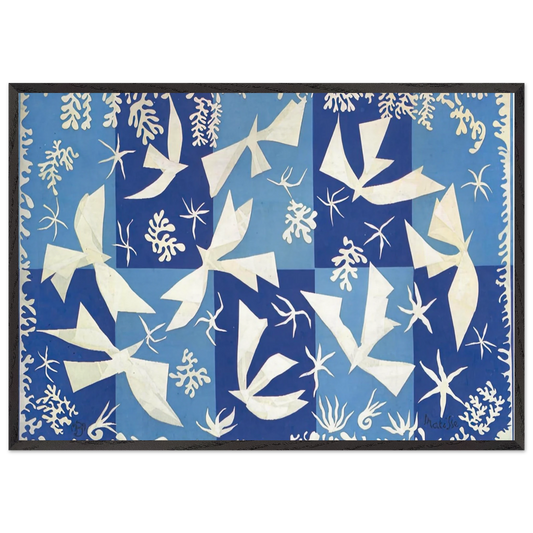 POLYNESIA THE SKY 1946 - Henri Matisse 70x100 cm / 28x40 inches Framed Art Print – Black Wooden Frame