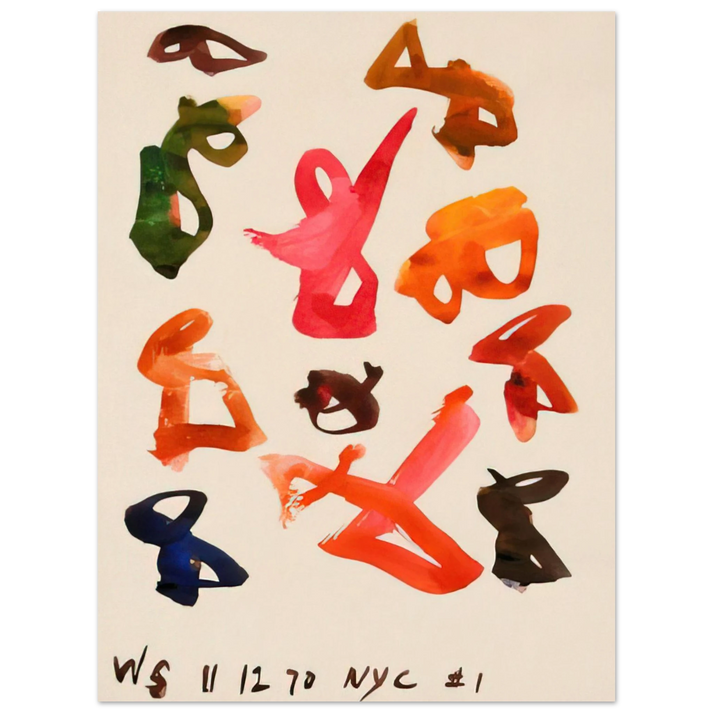 William Saroyan - # 1 NYC - 1970  75x100 cm / 30x40inches Fine Art Poster
