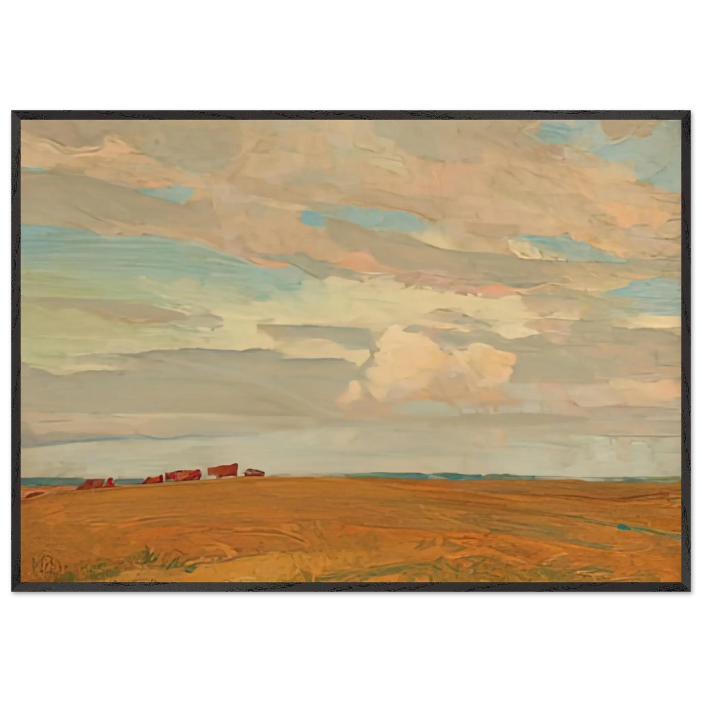 Maynard Dixon - PRAIRIE SAND HILL CAMP MAY 1921 1921 Wall art - 70x100 cm / 28x40 Inches - Premium Wooden Framed Poster With Fine Art Paper - White frame