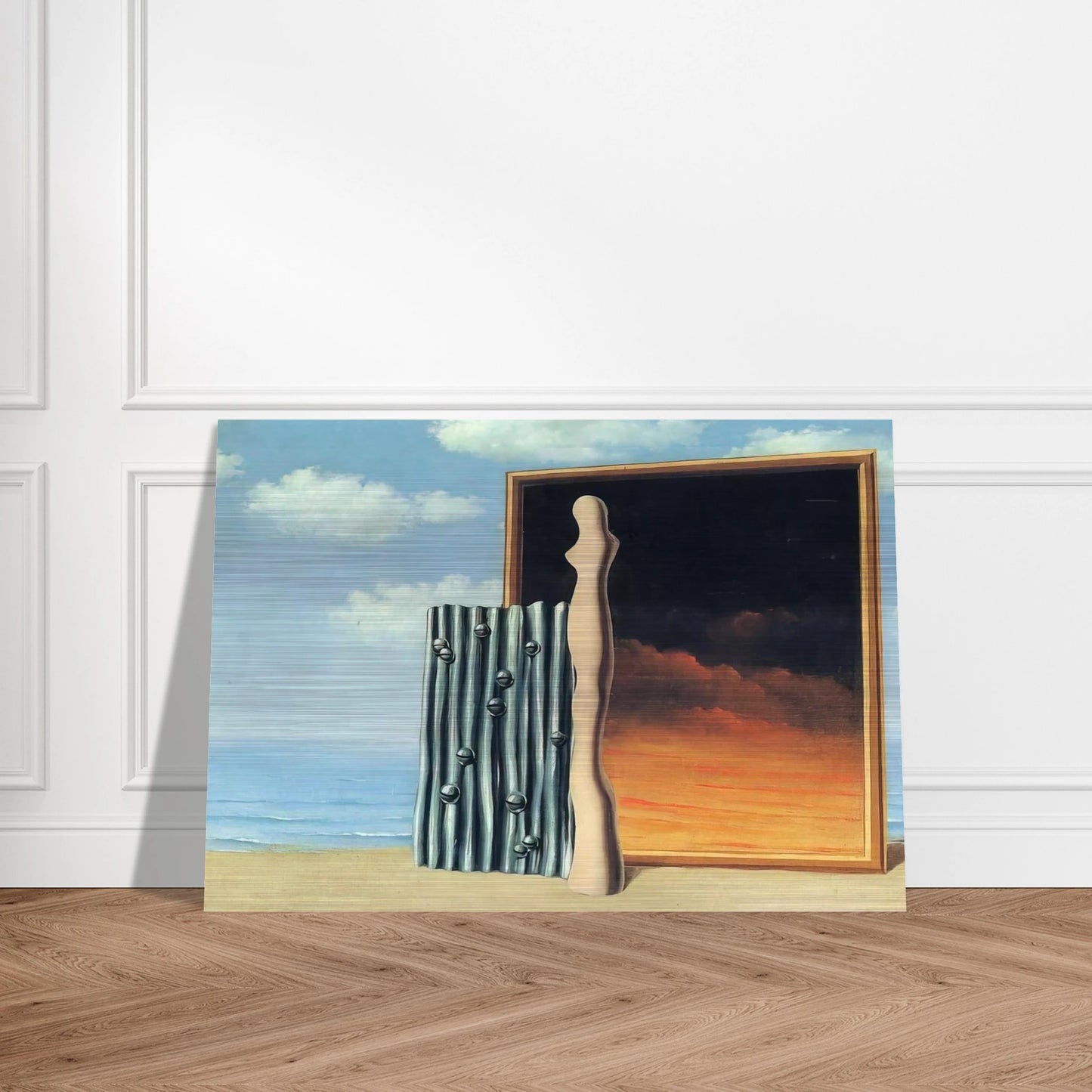 COMPOSITION ON A SEASHORE 1935 - Rene Magritte Brushed Aluminum Print - 70x100 cm / 28x40 inches | Rene Magritte Aluminum Print | Rene Magritte Prints
