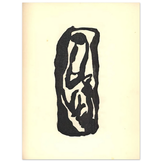 Jean Arp - Illustration for Tristan Tzara s Vingt-cinq poÃƒÂ¨mes  75x100 cm / 30x40inches Fine Art Poster