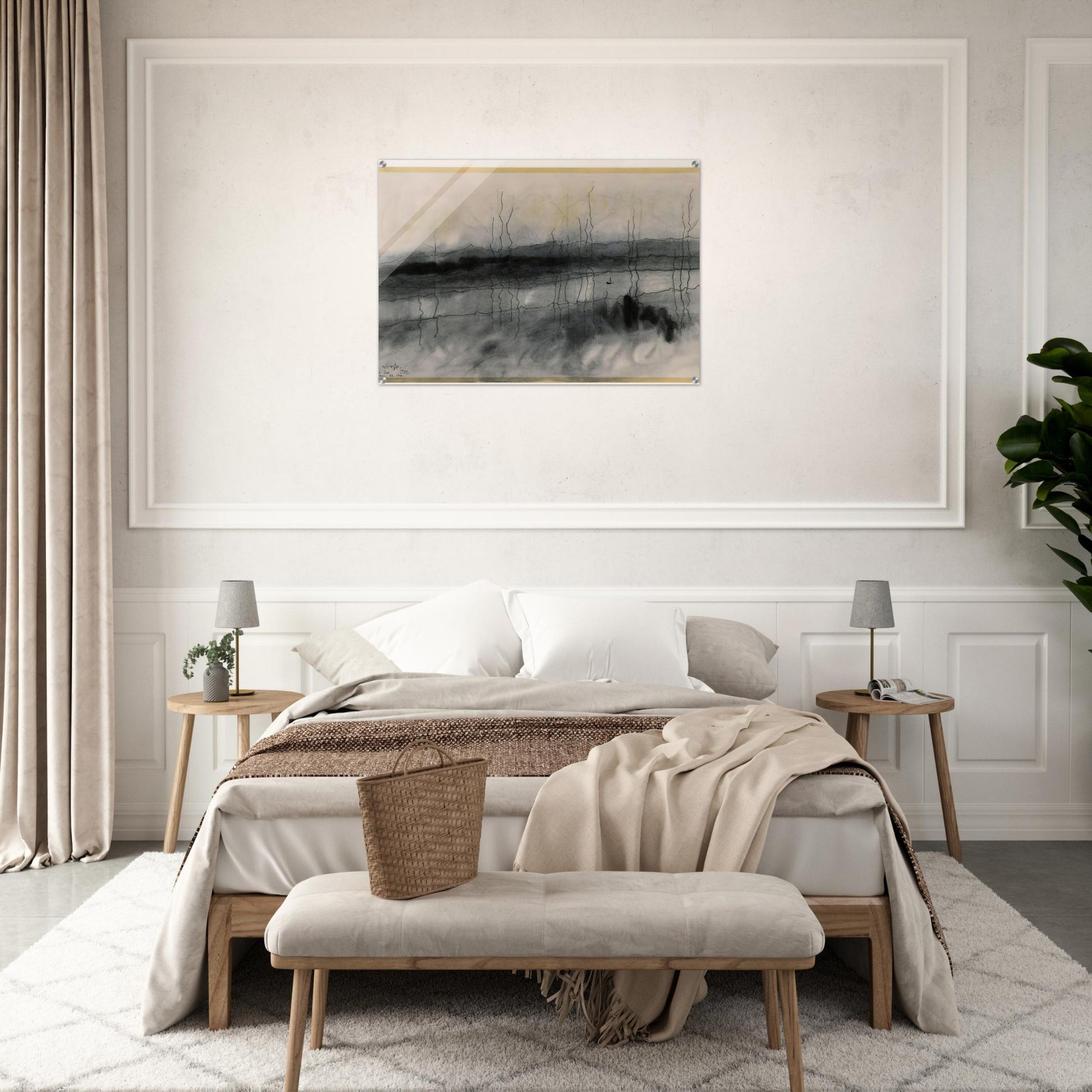 MYSTIC RIVER 1951 - Lyonel Feininger Acrylic Print - 70x100 cm / 28x40″ inches | Lyonel Feininger Wall Art | Lyonel Feininger Prints