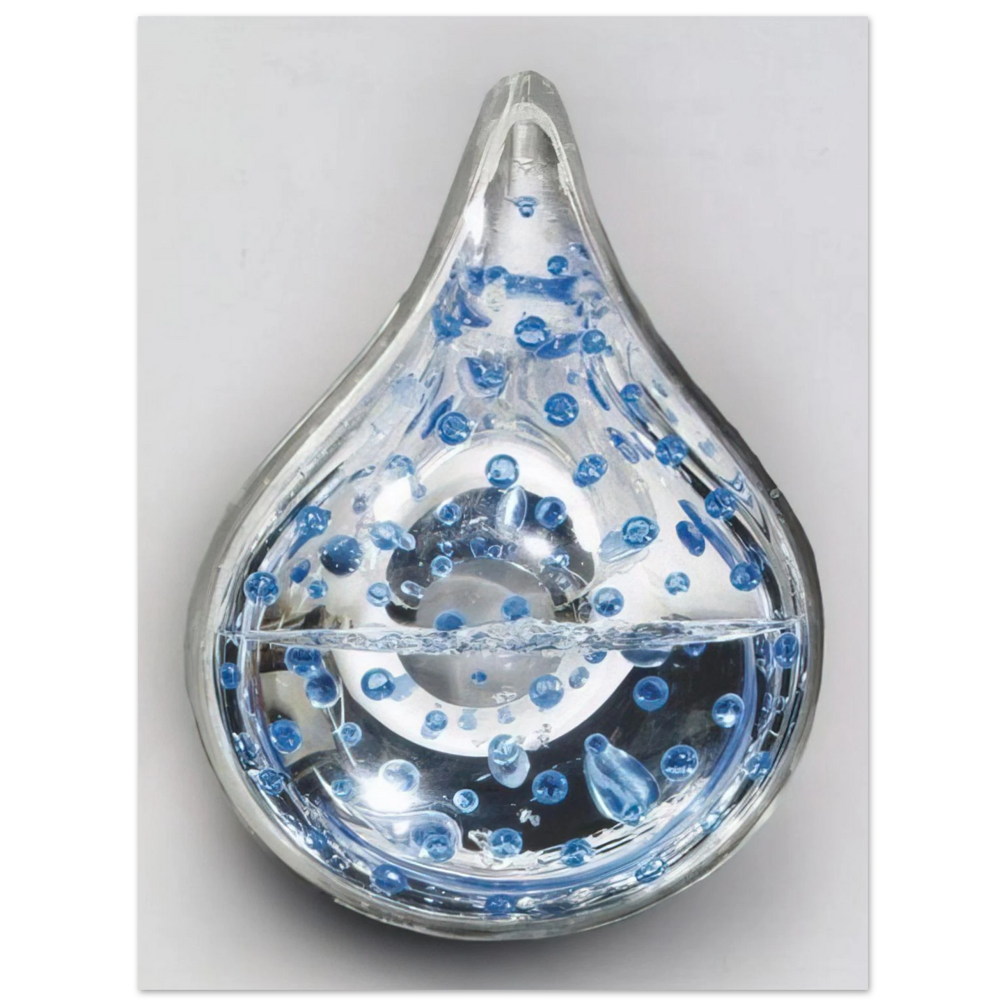 Gyula Kosice - Gota de aguya y aredobas azules - 1999  75x100 cm / 30x40inches Fine Art Poster