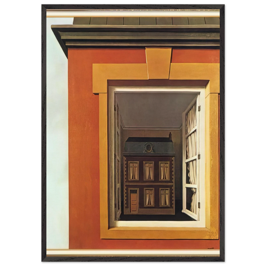 IN PRAISE OF DIALECTICS 1937 - Rene Magritte 70x100 cm / 28x40 inches Framed Art Print – Black Wooden Frame