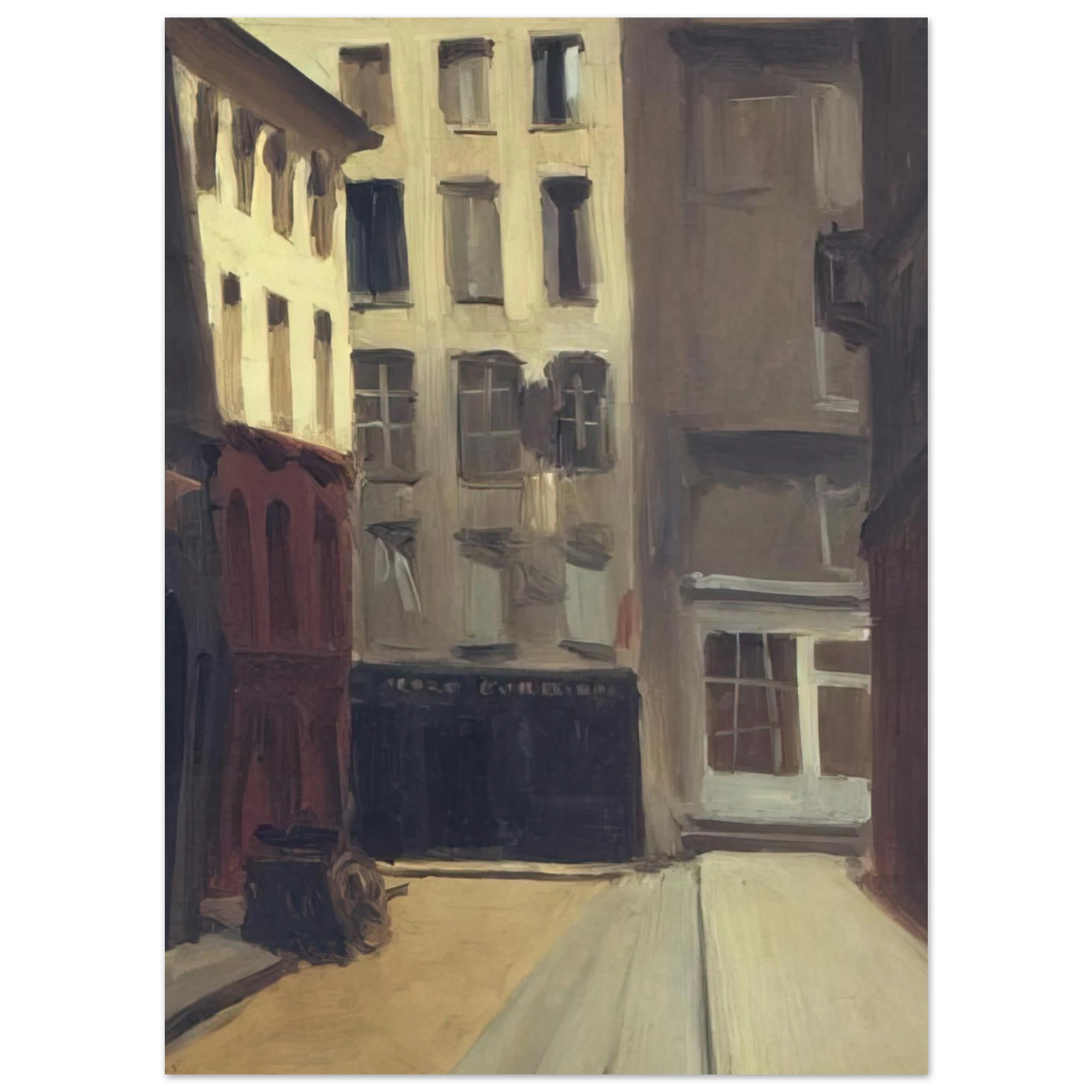 Edward Hopper - Paris Street Fine Art Poster