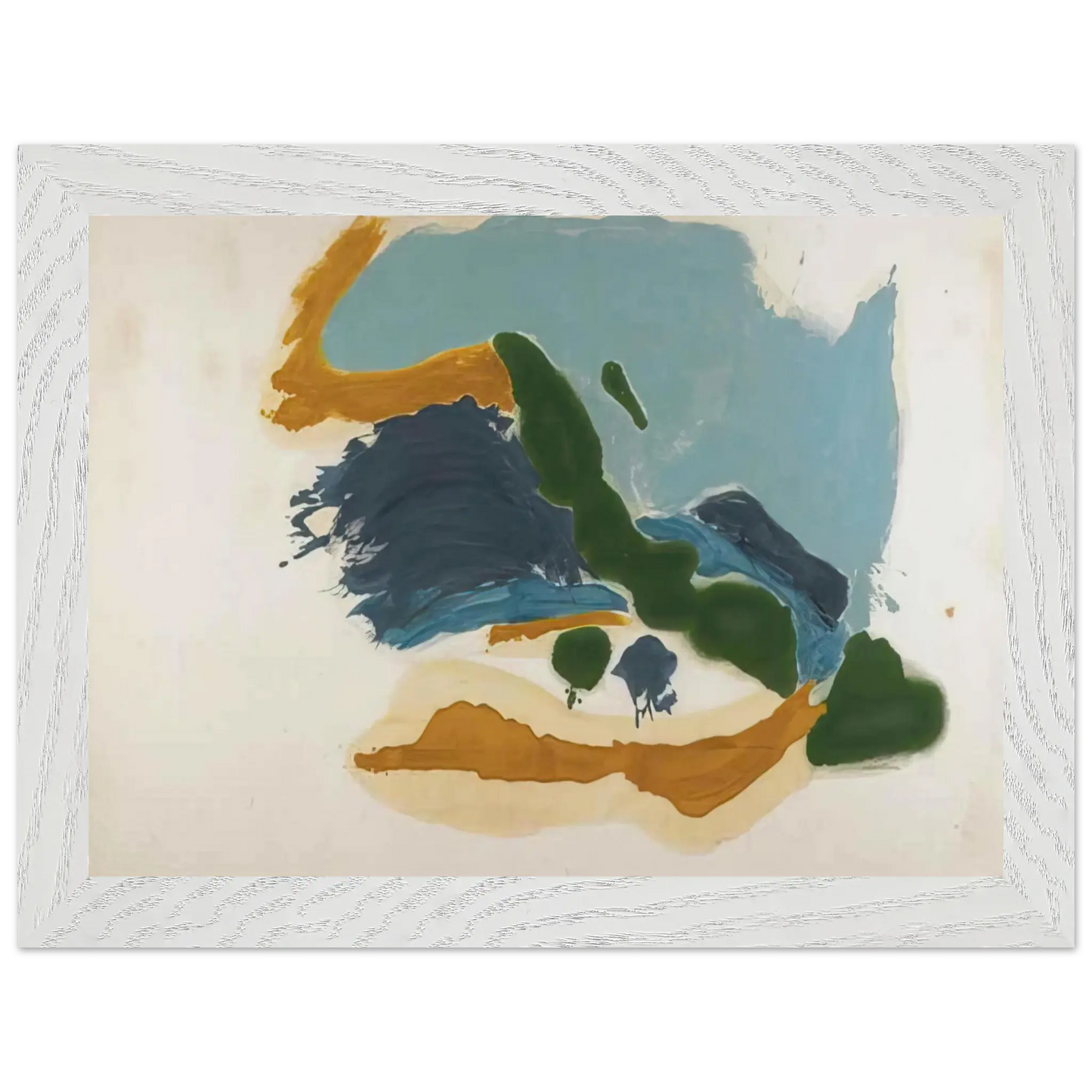 Helen Frankenthaler - Tuscany - 1963 Wall art - A1 (59.4 x 84.1  cm) - Premium Wooden Framed Poster With Fine Art Paper - Black frame