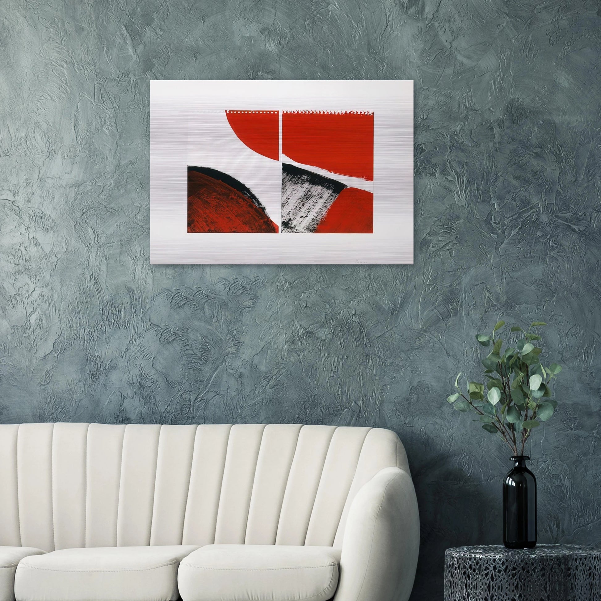 Who knows the beginning and who knows the end II - 1976 - Blinky Palermo Brushed Aluminum Print - 70x100 cm / 28x40 inches | Blinky Palermo Aluminum Print | Blinky Palermo Prints