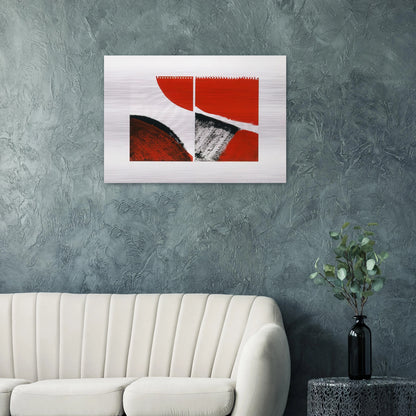 Who knows the beginning and who knows the end II - 1976 - Blinky Palermo Brushed Aluminum Print - 70x100 cm / 28x40 inches | Blinky Palermo Aluminum Print | Blinky Palermo Prints