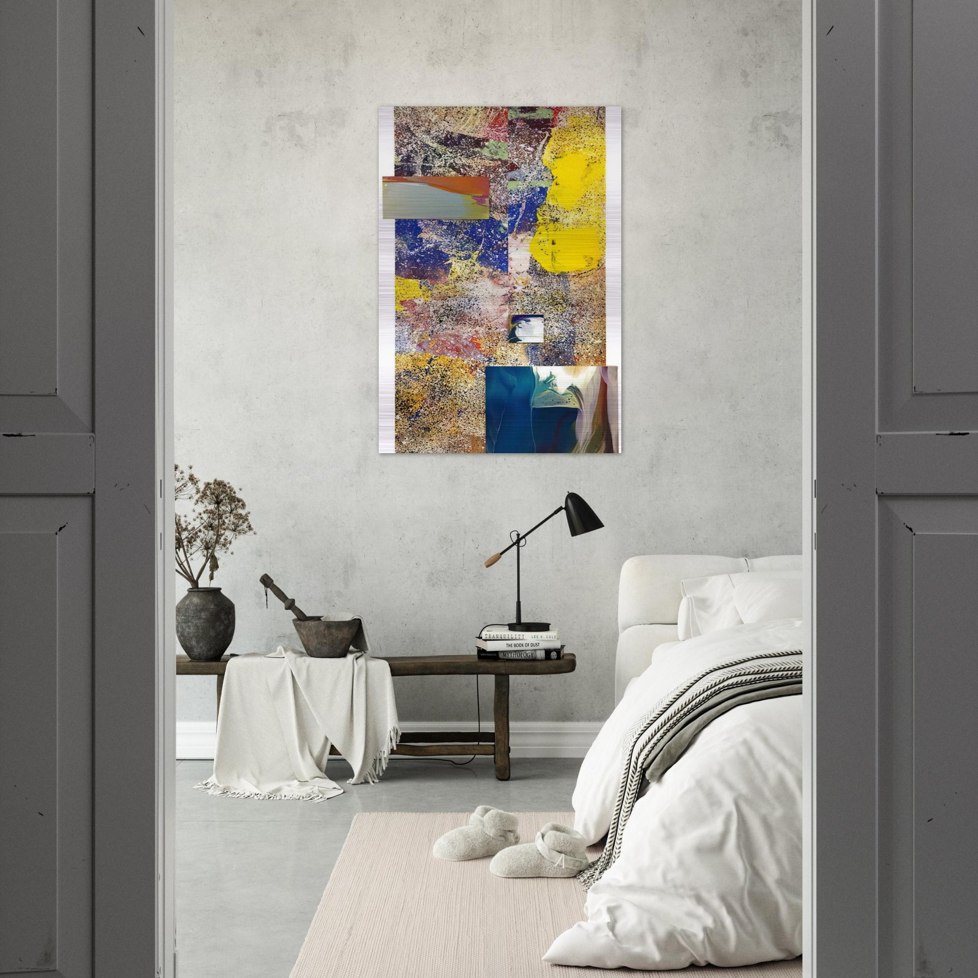 Remembering Girls Ajar - Sam Gilliam Brushed Aluminum Print - 70x100 cm / 28x40 inches | Sam Gilliam Aluminum Print | Sam Gilliam Prints