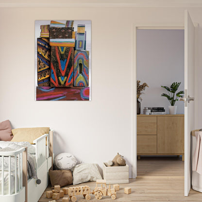 Totem Materia-R - 1980 - Betty Parsons Brushed Aluminum Print - 70x100 cm / 28x40 inches | Betty Parsons Aluminum Print | Betty Parsons Prints