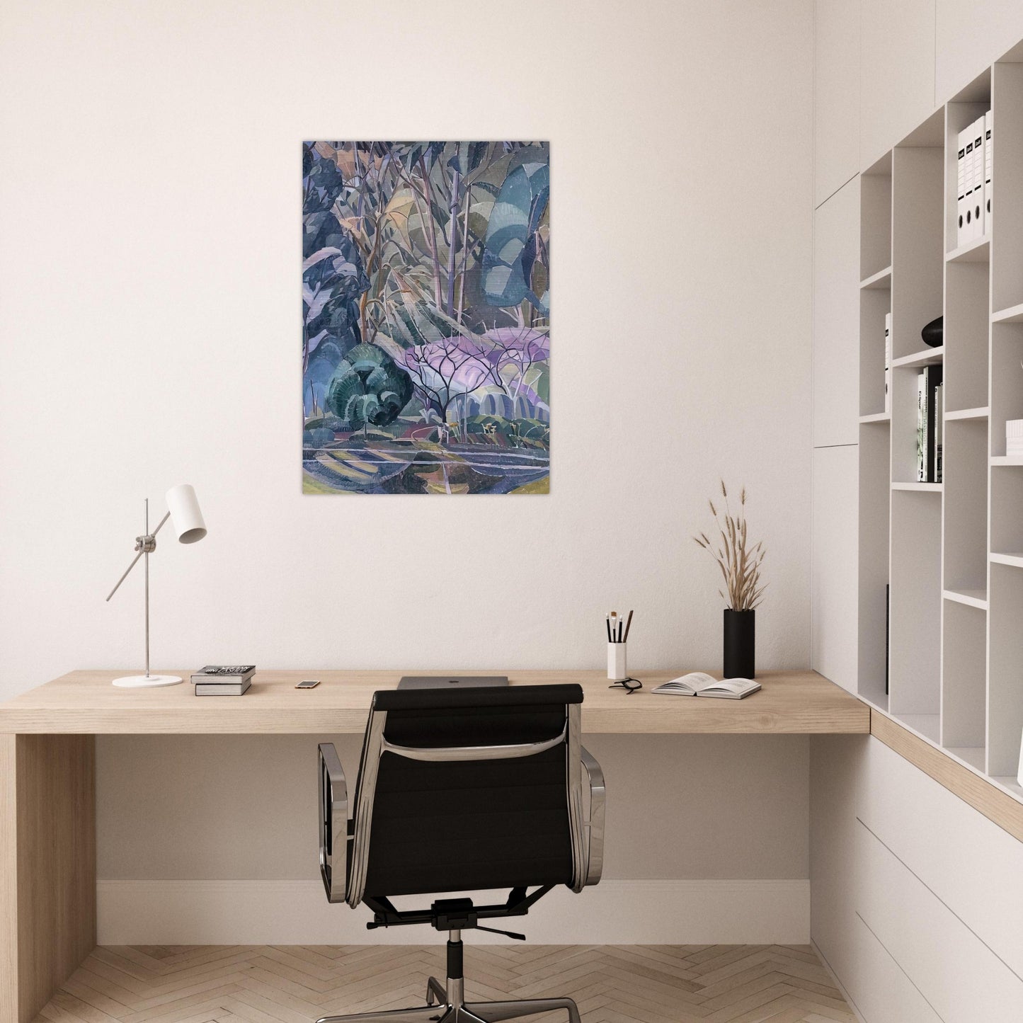 Trees - 1927 - Grace Cossington Smith Brushed Aluminum Print - 70x100 cm / 28x40 inches | Grace Cossington Smith Aluminum Print | Grace Cossington Smith Prints