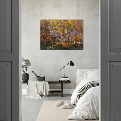 OPULENT OCTOBER 1916 - Tom Thomson Brushed Aluminum Print - 70x100 cm / 28x40 inches | Tom Thomson Aluminum Print | Tom Thomson Prints