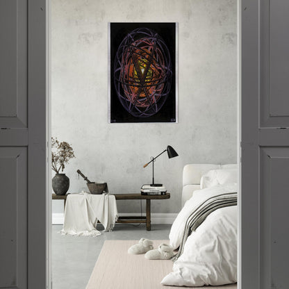 CONCENTRIC RINDS COLOUR - MC Escher Brushed Aluminum Print - 70x100 cm / 28x40 inches | MC Escher Aluminum Print | MC Escher Prints