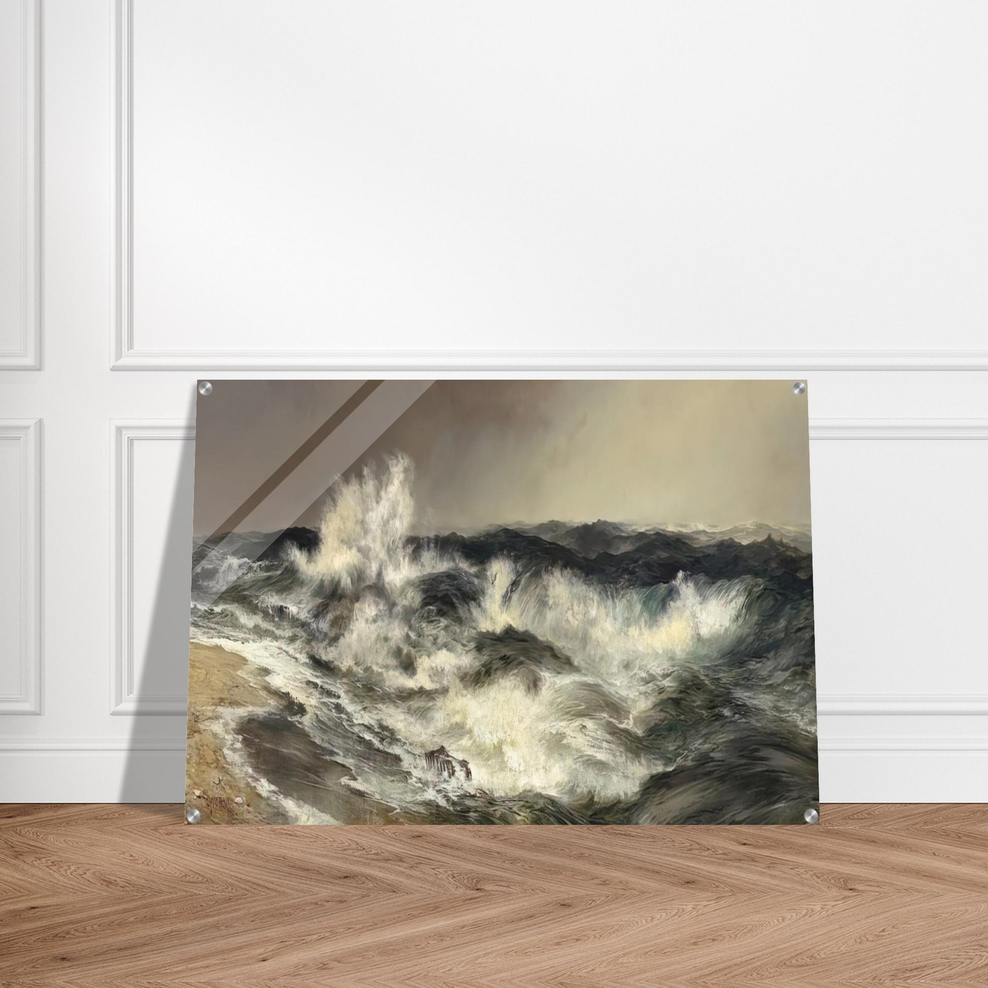 The Much Resounding Sea - Thomas Moran Acrylic Print - 70x100 cm / 28x40″ inches | Thomas Moran Wall Art | Thomas Moran Prints