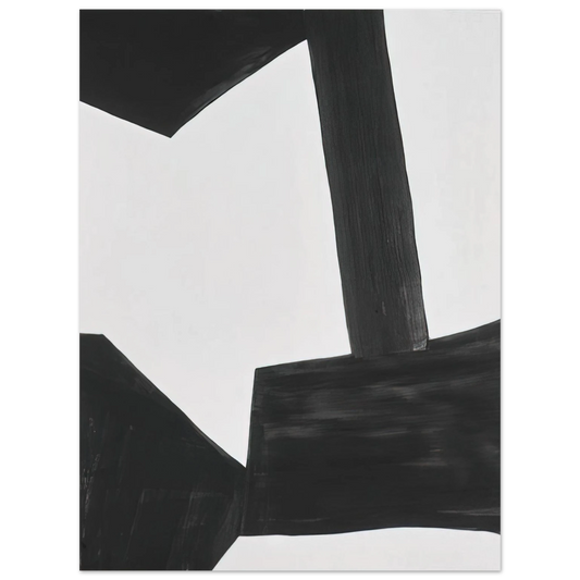 Doug Ohlson - Black and White Form - 1962  75x100 cm / 30x40inches Fine Art Poster