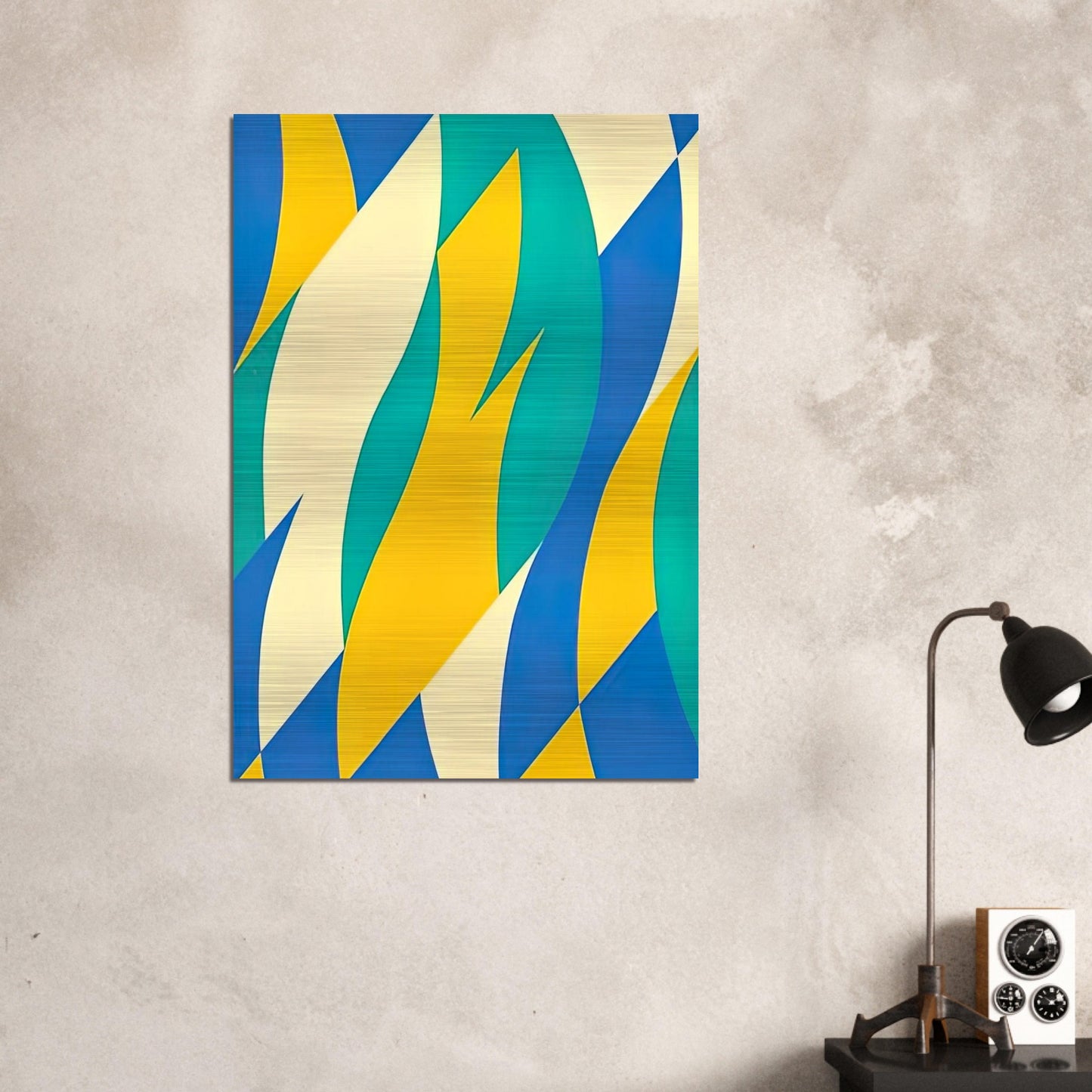 FOLD 2004 - Bridget Riley Brushed Aluminum Print - 70x100 cm / 28x40 inches | Bridget Riley Aluminum Print | Bridget Riley Prints