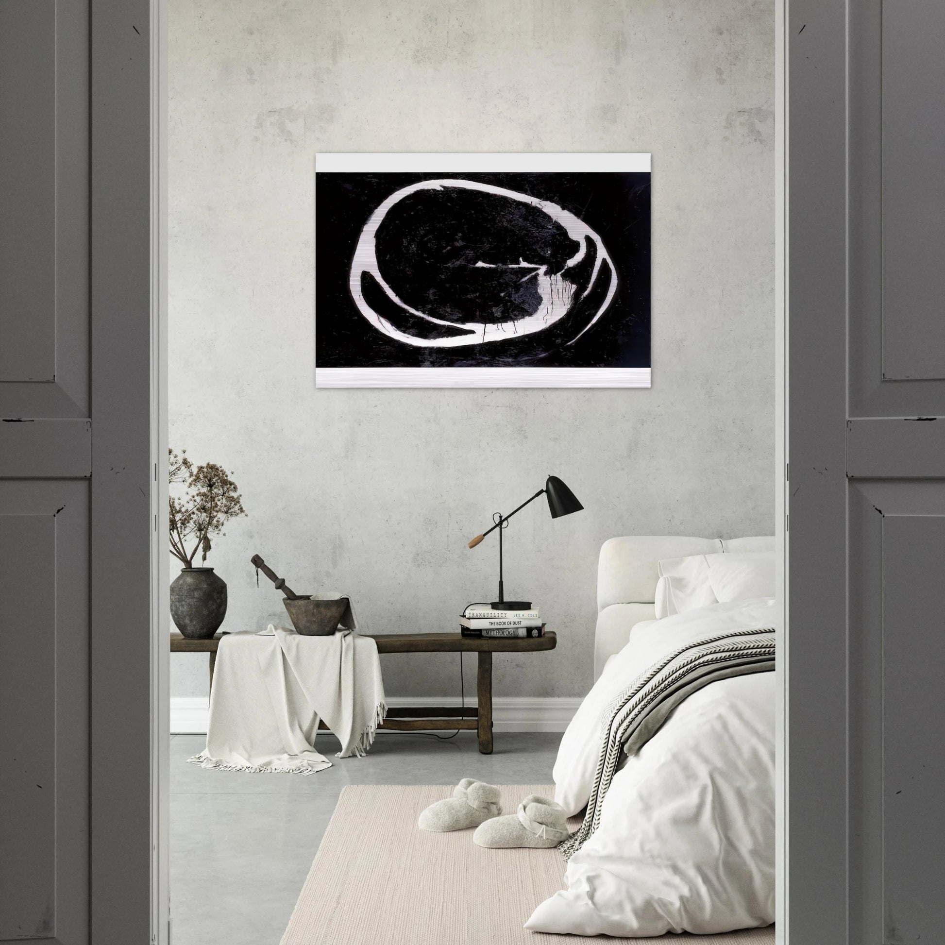 Untitled - 1962 - Jiro Yoshihara Brushed Aluminum Print - 70x100 cm / 28x40 inches | Jiro Yoshihara Aluminum Print | Jiro Yoshihara Prints