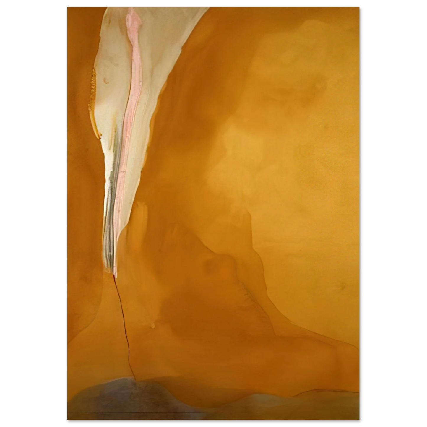 Helen Frankenthaler - Coral Wedge - 1972 Wall art - 15x20 cm / 6x8 inches - Premium Wooden Framed Poster With Fine Art Paper-canvas - Black frame