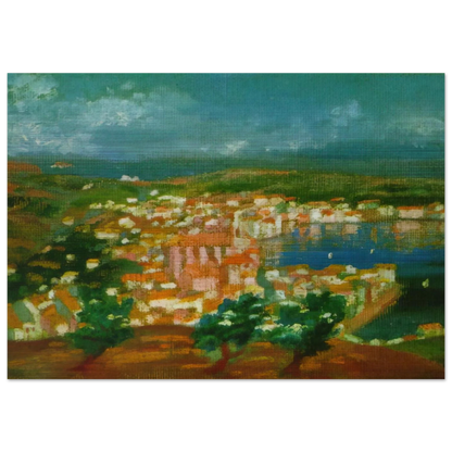 LANDSCAPE NEAR CADAQUES 1921 1 - Salvador Dali Brushed Aluminum Print - 70x100 cm / 28x40 inches | Salvador Dali Aluminum Print | Salvador Dali Prints