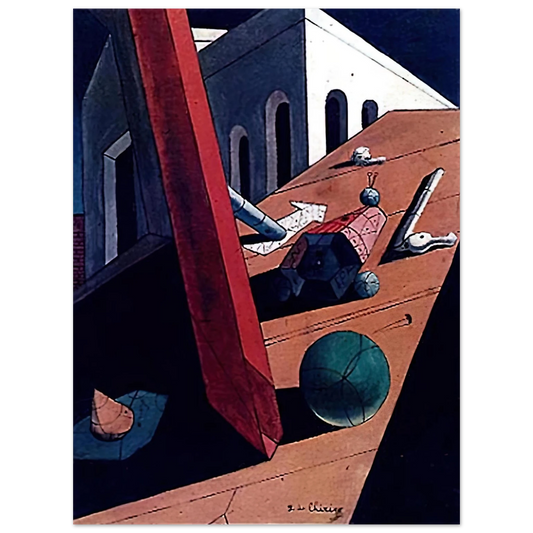 Giorgio de Chirico - THE EVIL GENIUS OF A KING 1915  75x100 cm / 30x40inches Fine Art Poster