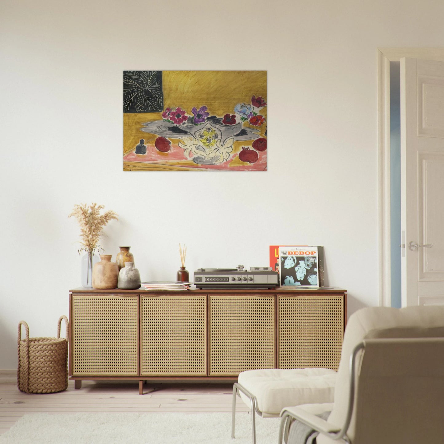 ANEMONES ET GRENADES 1946 - Henri Matisse Brushed Aluminum Print - 70x100 cm / 28x40 inches | Henri Matisse Aluminum Print | Henri Matisse Prints