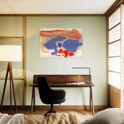 Summerscene, Provincetown - 1961 - Helen Frankenthaler Brushed Aluminum Print - 70x100 cm / 28x40 inches | Helen Frankenthaler Aluminum Print | Helen Frankenthaler Prints