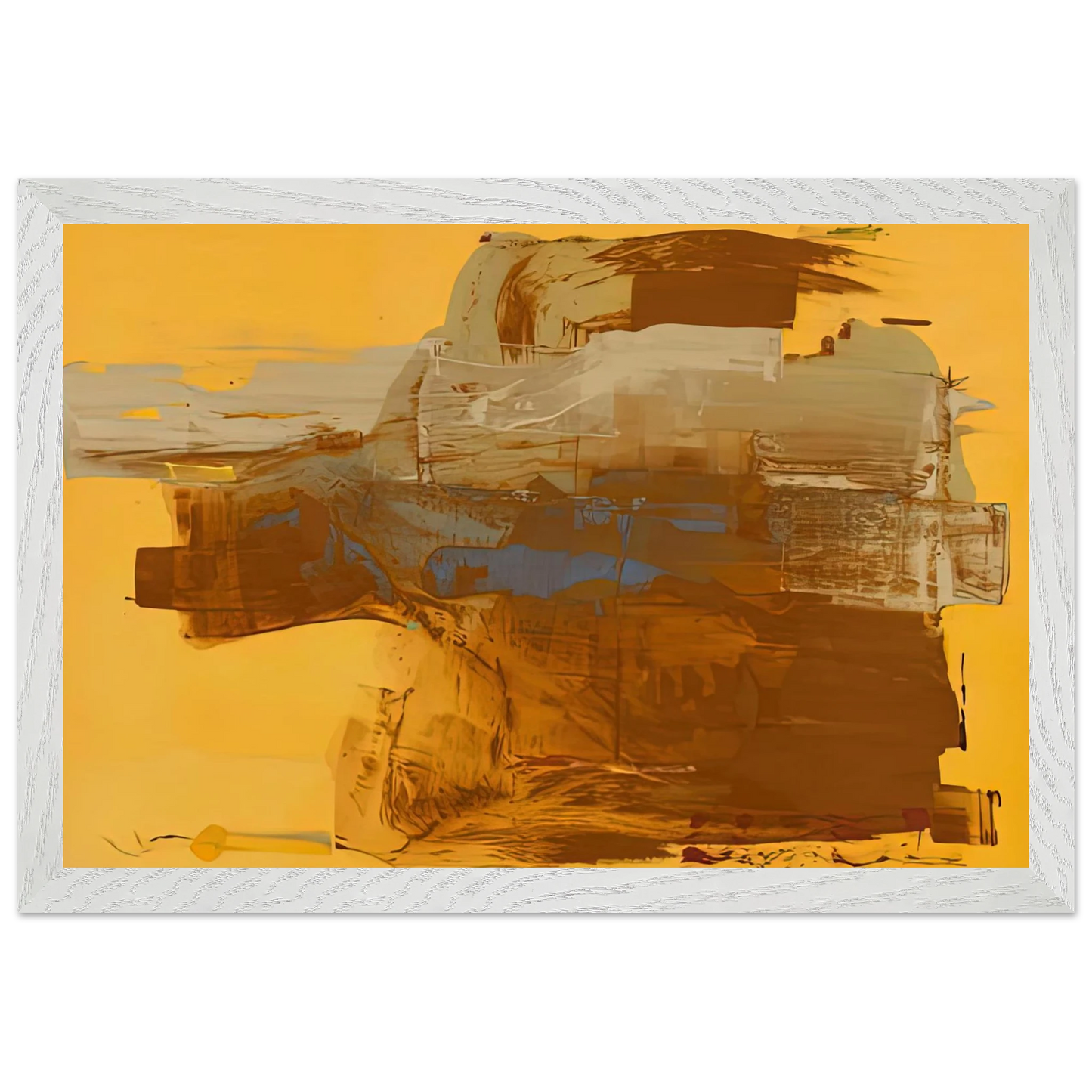 Helen Frankenthaler - Mineral Kingdom, 1976- Wall Art - 30x40 cm / 12x16 inches - Premium Wooden Framed Poster With Fine Art Paper-canvas - Wood frame