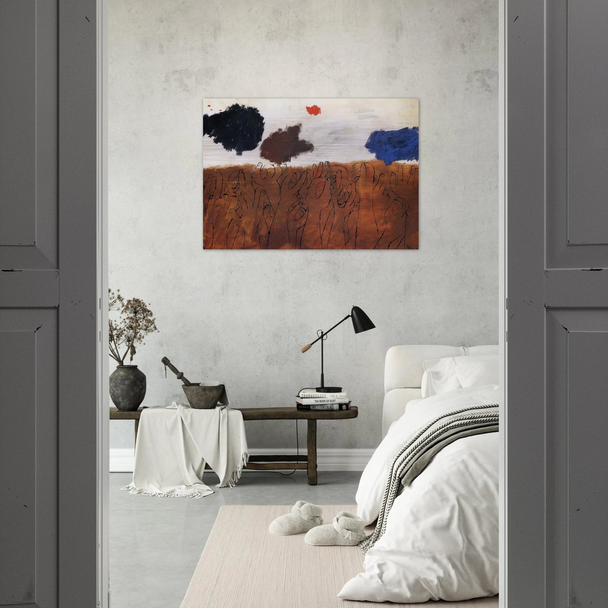 NOT DETECTED 29 - Ben Shahn Brushed Aluminum Print - 70x100 cm / 28x40 inches | Ben Shahn Aluminum Print | Ben Shahn Prints