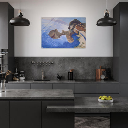 Meeting on the Island - Benedetta Cappa Acrylic Print - 70x100 cm / 28x40″ inches