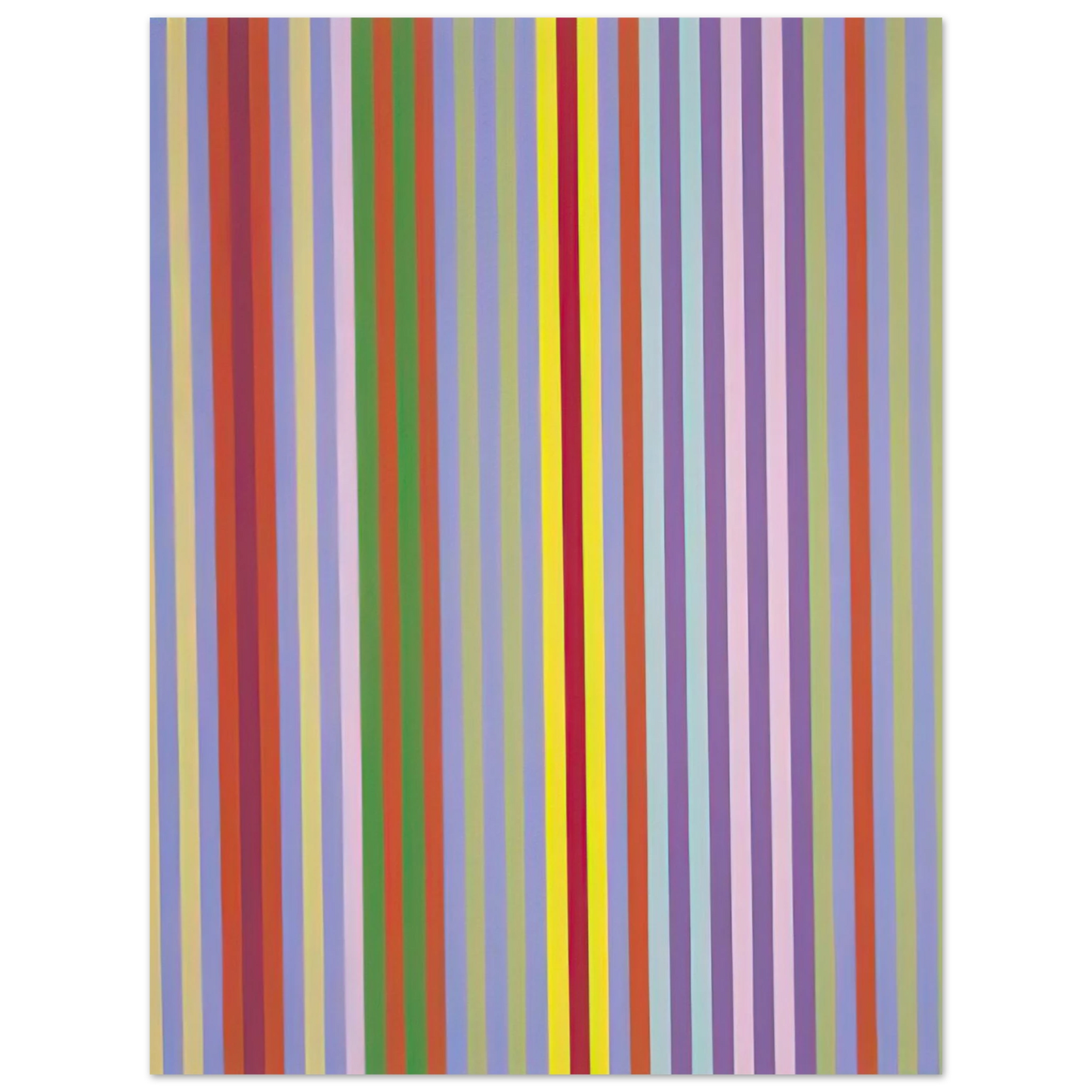 Gene Davis - Sweet Carburetor - 1969  75x100 cm / 30x40inches Fine Art Poster
