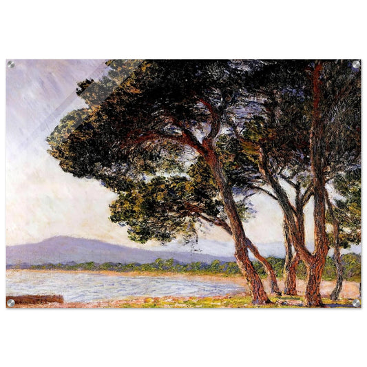 Beach in Juan-les-Pins - claude monet Acrylic Print - 70x100 cm / 28x40″ inches